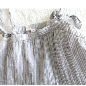 Cotton Blue pin stripe Womens M Cropped top